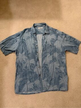 Campia Moda Blue Short Sleeve Hawaiian Shirt